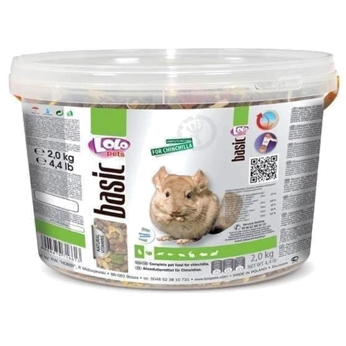 Полнорационный корм Lolopets для шиншилл 2 кг (LO-71661)