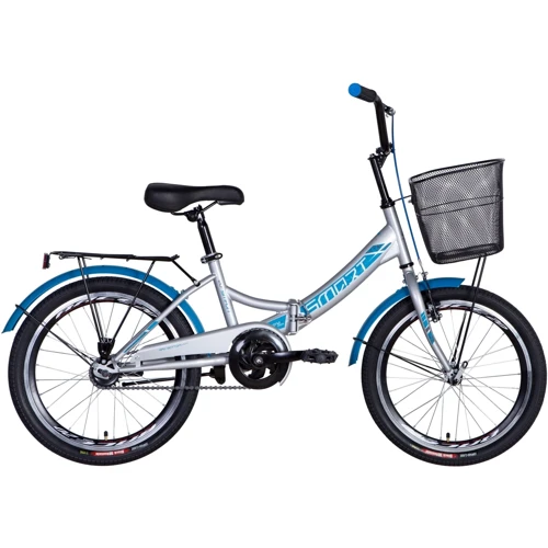 Formula SMART 2021 20" с корзиной серебристо-синий (OPS-FR-20-062)