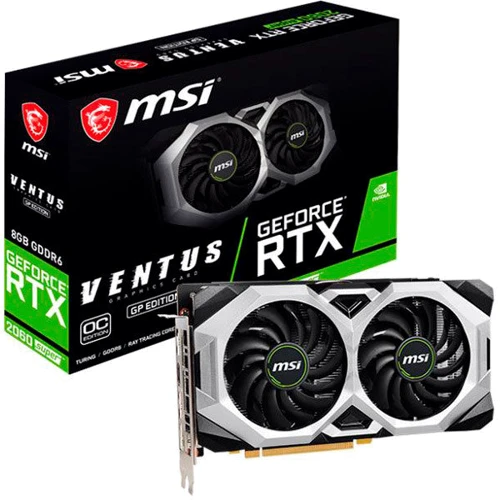 Видеокарта MSI GeForce RTX2060 SUPER 8192Mb VENTUS GP OC (RTX 2060 SUPER VENTUS GP OC): Объем памяти, Гб 8