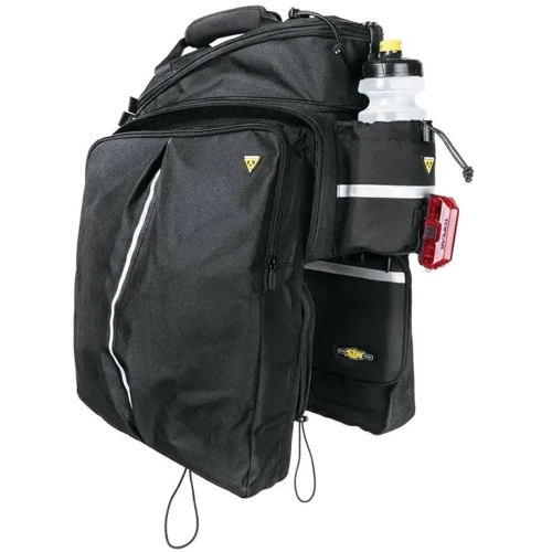 Велосумка Сумка на багажник Topeak MTS TrunkBag DXP Strap Type 22.6 л с отделением для фляги 900 г (TT9643B): Цвет черный