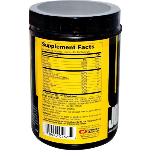 Universal Nutrition Jointment Sport 120 caps: Форма выпуска Капсулы