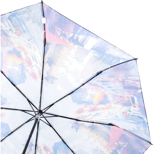 Парасолька жіночий механічний Art Rain блакитний (ZAR3125-2047): Тип ручки пряма