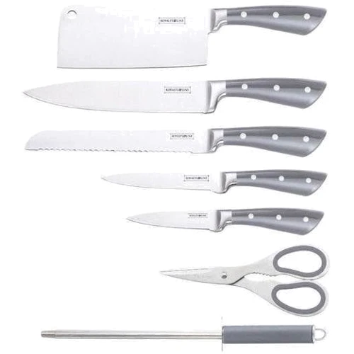 Набор кухонных ножей Набор металлических ножей на подставке Royalty Line RL-KSS812 7pcs: Наименование Набор кухонных ножей