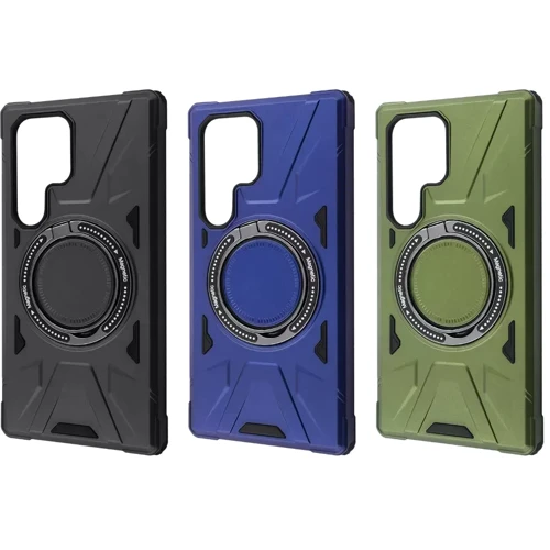 Чехол для телефонов WAVE Iron Grip with Magnetic Ring Black for Samsung S931 Galaxy S25: Пленка в комплекте нет