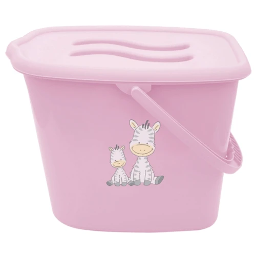 Відерце для памперсів Maltex Zebra pink рожевий (6906_41)