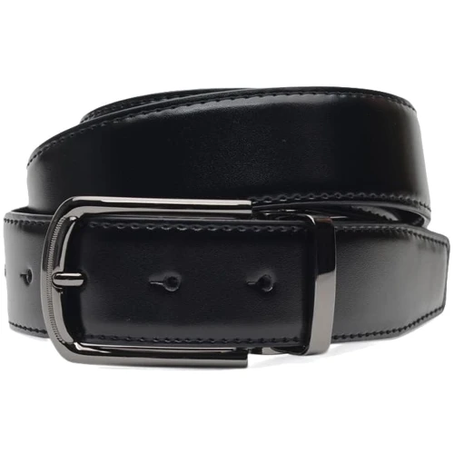 Мужской ремень Borsa Leather черно-коричневый (C135-4133-1)