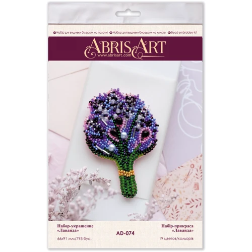 Abrisart AD-074 Набор для вышивки бисером украшения Лаванда: Производитель Abrisart