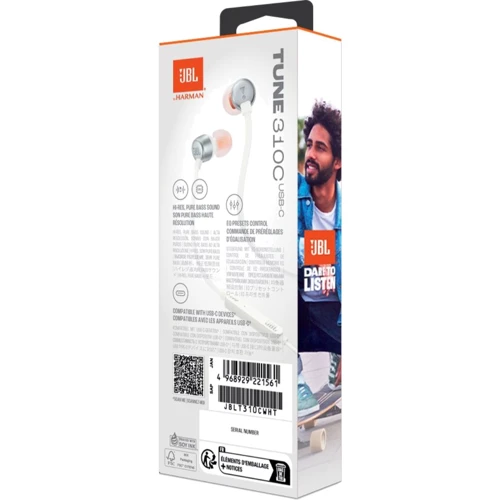 Наушники JBL Tune 310C White (JBLT310CWHT) фото 8