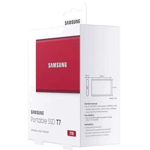Samsung T7 1 TB Red (MU-PC1T0R/WW) UA фото 5