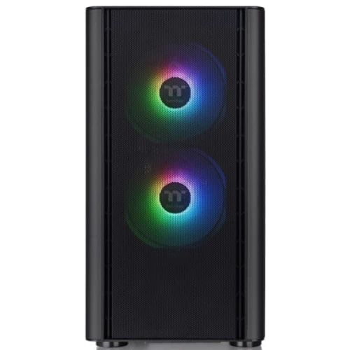 Корпус Thermaltake V150 Tempered Glass ARGB Breeze (CA-1R1-00S1WN-02): Материал передней панели пластик и сталь