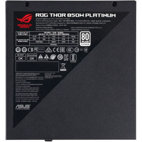 Блок питания ASUS ROG-THOR-850P2-GAMING (90YE00L2-B0NA00) фото 10