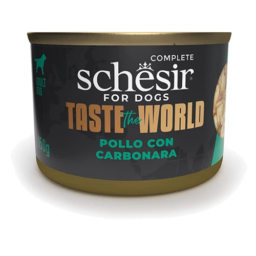 Вологий корм Schesir Taste the World Chicken with Carbonara Курка з карбонарою в бульйоні 150 г (59261)