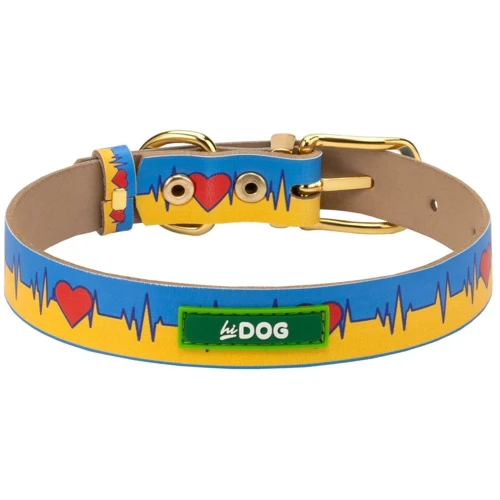 Нашийник шкіряний для собаки HiDog "Життя" XS - ширина 10 мм (19-25 см) (201/1033): Виробник HiDog