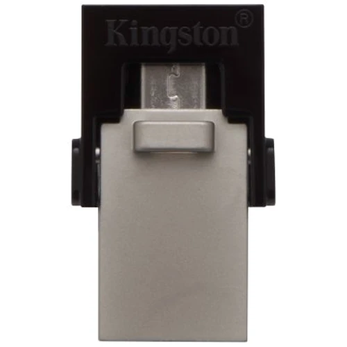 USB-флешка Kingston 64GB DataTraveler MicroDuo USB 3.0/microUSB Black/Silver (DTDUO3/64GB): Дополнительно Поддерживает USB OTG