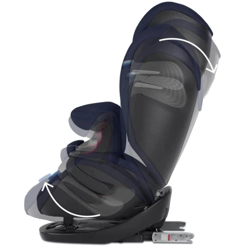 Автокресло Cybex Pallas S-fix Navy Blue navy blue (520000547): Внутренние ремни вместо ремней - столик безопасности