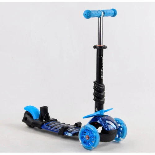 Дитячий самокат 5 в 1 Best Scooter S 0587 Синій фото 6
