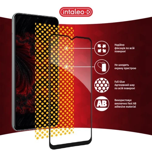 Аксессуар для смартфона Intaleo Tempered Glass Full Glue Black for Samsung M336 Galaxy M33 5G: Цвет черный