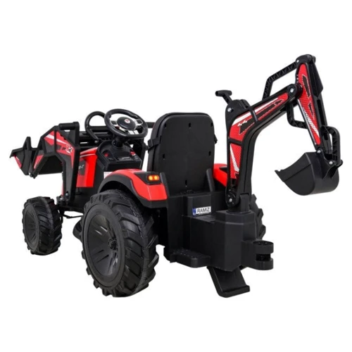 Детский электромобиль Bambi Racer трактор с прицепом, красный (M 4847EBLR-3(24V)): Вид трактор