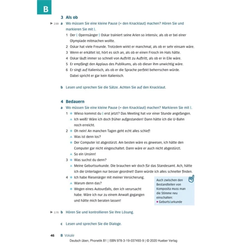 Deutsch üben: Phonetik B1 mit Audios und App mit Videos: ISBN 9783190374939, 978-3-19-037493-9