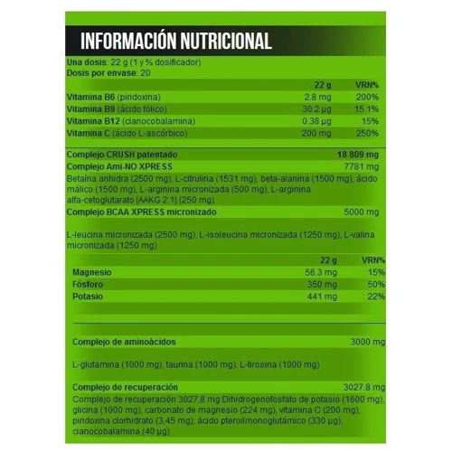 Амінокислота для спорту Scitec Nutrition WOD Crusher Crush Intra-WOD 440 g /20 servings/ Orange Mango: Смак Манго, Апельсин