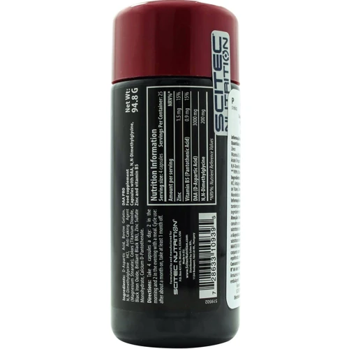 Бустер тестостерону Scitec Nutrition DAA Pro 100 caps: Форма випуску капсульованих