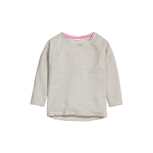 Лонгслив H&M 4119304 98-104 см черно-белый: Пол Девочка