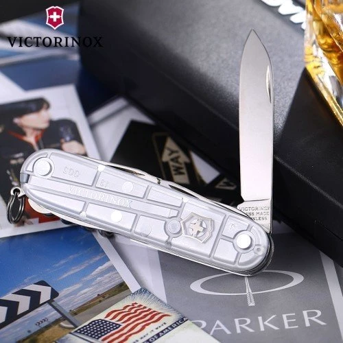 Мультитул Victorinox Climber 91мм/14предметов/серебристый-прозрачный (1.3703.T7)
