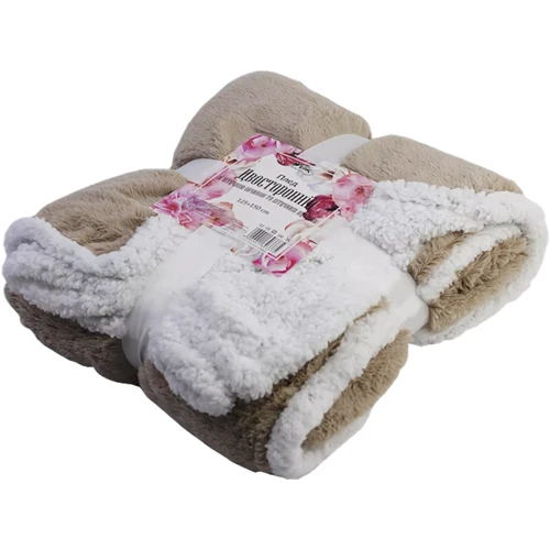 Плед Werk двосторонній зі штучною овчиною та штучним хутром 155х200 см (130338)