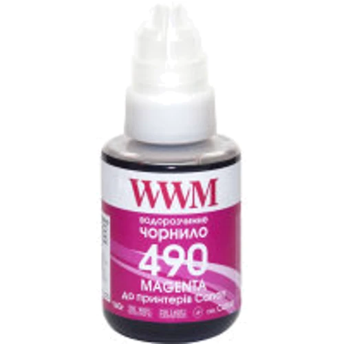 Чернила WWM Canon GI-490, 140г Magenta (C490M): Цвет Magenta