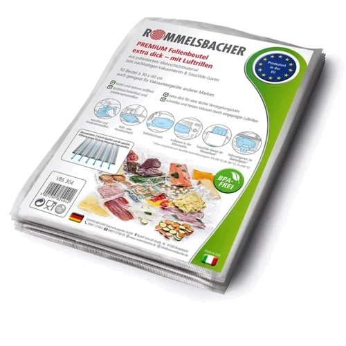 Вакуумні пакети Rommelsbacher VBS 304 (30x40 см, 50шт), термостійкі, багаторазові