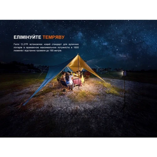 Ліхтар туристичний Fenix CL27R темно-блакитний (CL27R-Blue): Дальність підсвічування, м 53