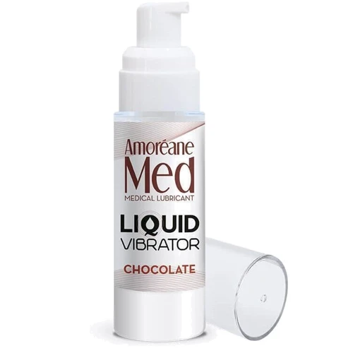 Стимулирующий лубрикант от Amoreane Med: Liquid vibrator - Chocolate (жидкий вибратор), 30 ml