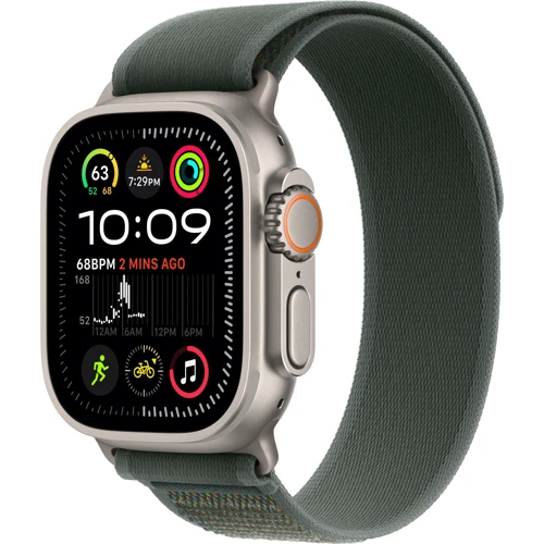 Apple Watch Ultra 2 2024 GPS + Cellular 49mm Natural Titanium Case з Green Trail Loop - M/L UA фото 7