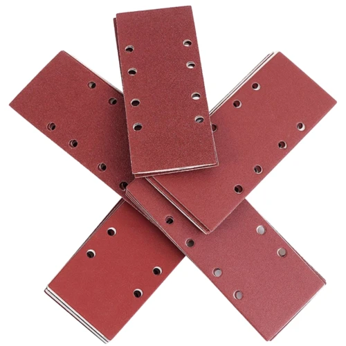 Бумага шлифовальная S&R P40/60/80/120/240 на Velcro основе 93х230 мм 35 шт (232093035)