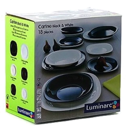 Столовый сервиз Сервиз Luminarc Carine White/Black D2380 (18 пр.)