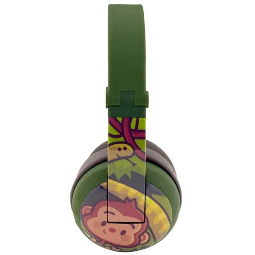 Наушники BuddyPhones Wave Monkey, Green (BT-BP-WV-MONKEY): Тип крепления оголовные