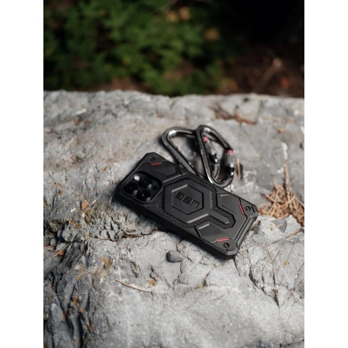 Чохол для iPhone Urban Armor Gear UAG Monarch Pro Magsafe Kevlar Elemental Green (11422111397B) for iPhone 15 Pro: Матеріали поликарбонат и полиуретан