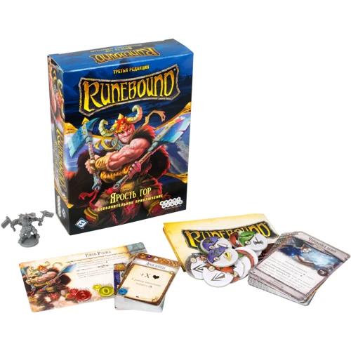 Настільна гра Hobby World Runebound. Третя редакція. Додатковий сценарій "Лють гір" (1755): Вік від 14-ти років