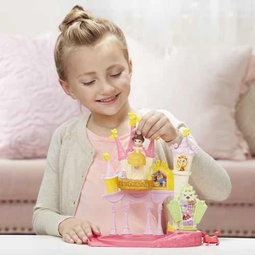 Маленькая кукла Hasbro Disney Princess Белль, крутящаяся и дворец (E1632) фото 7