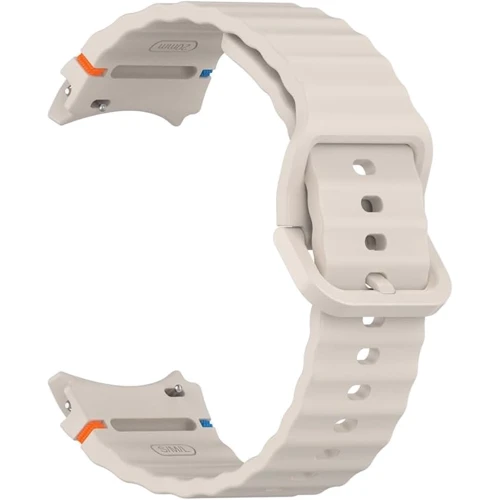 BeCover Strap Ribbed Tape Cream для Samsung Galaxy Watch (20mm) 4 40mm-44mm/5 40-44mm/6 40-44mm/7 40-44mm (712039) фото 7
