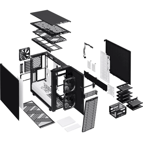Корпус Fractal Design Define 7 Black / White Solid (FD-C-DEF7A-04) фото 12