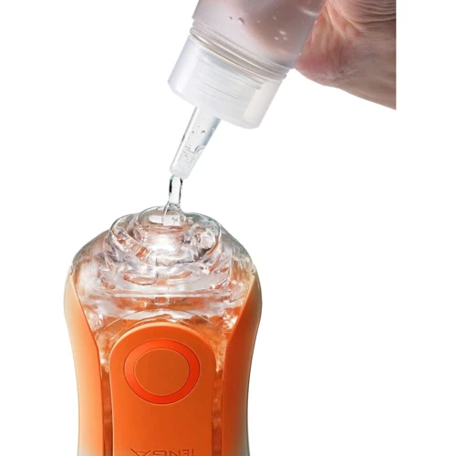 Мастурбатор Tenga Flip Orb Sunset Orange (с изменяемым сжатием, со стимулирующими шариками внутри)