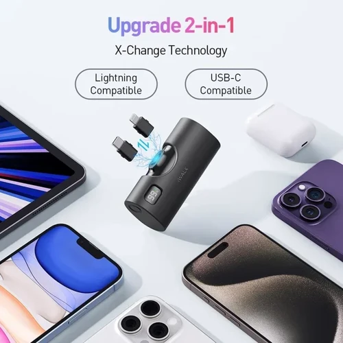 Внешний аккумулятор iWalk Power Bank 5000mAh Linkpod X Black (LPX001-001A-ES): Особенности Компактный размер, Индикатор заряда, быстрая зарядка
