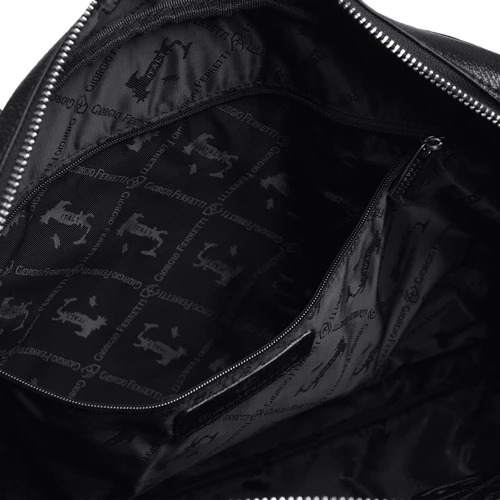 Мужская сумка мессенджер Giorgio Ferretti черная (3703q11-black) фото 12