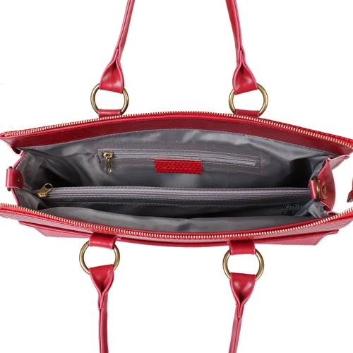 Женская сумка тоут Laskara красная (LK10199-red): Страна производитель Чехия