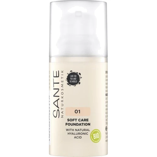 Sante Soft Care Foundation БІО-Основа під макіяж з гіалуроновою кислотою №1 Warm Linen 30ml