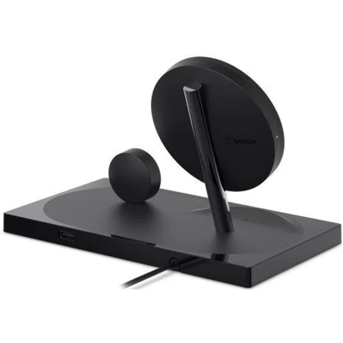 Зарядное устройство Belkin Wireless Charger Base Station Black (F8J234VFBLK-APL) for Apple iPhone and Apple Watch: Тип сетевое, беспроводное