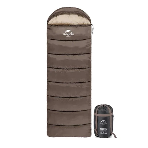 Спальный мешок Naturehike U150 NH20MSD07 11°C правый коричневый