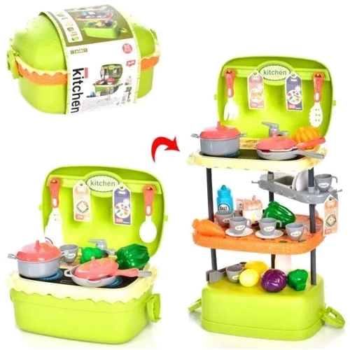 Игровой набор Play Joyin Кухня Бургер, в чемодане, 55 элементов (25743/25745): Производитель Play Joyin