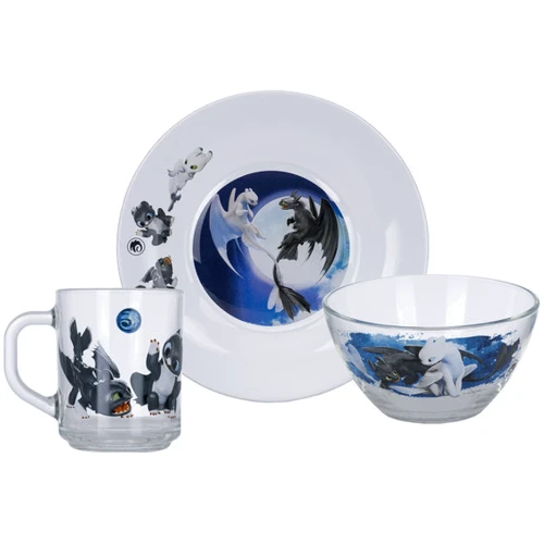 Набор детской посуды ОСЗ Как приручить Дракона 3 (3 предмета) (18с2048 ДЗ Драконы): Тип Набор